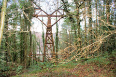 Nine Mile Point Colliery aerial ropeway pylon 1, December 2009